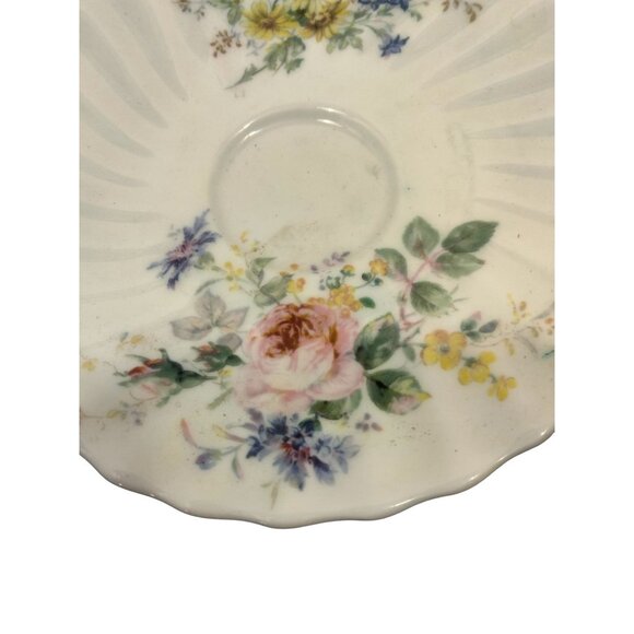 Cabbage Rose Saucer Plate Royal Doulton England Bone China Arcadia H 4802 - Picture 3 of 6